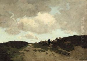 Herding Sheep In The Dunes by Xeno Muenninghoff