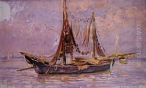 Barco De Pescador by Antonio Munoz Degrain