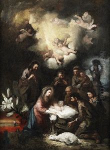 The Adoration Of The Shepherds by Sebastian Munoz