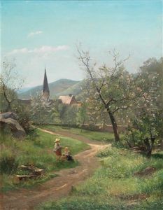 Blossoming Apricot Trees
