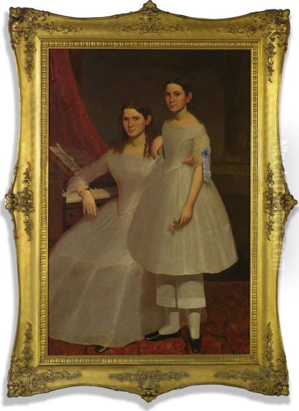 Two Young Sisters At The Pianoforte - view 1