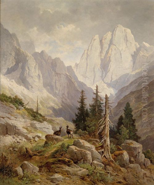 Gamsen Im Hochgebirge - view 1