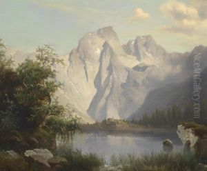 Gebirgssee by Leopold Munsch