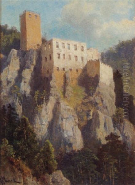 Blick Auf Die Ruine Rauhenstein Bei Baden - view 1