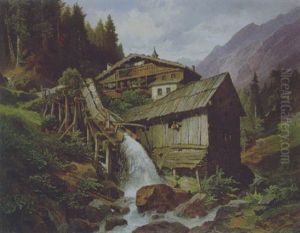 Muhle In Einer Berglandschaft Muhle In Einer Berglandschaft