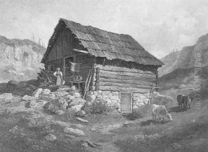 Dachstein, Wiesalm by Leopold Munsch