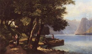 Partie Bei Gmunden by Leopold Munsch