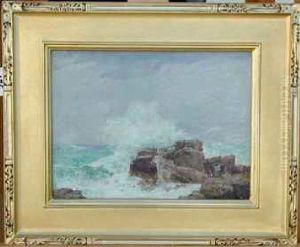 Crashing Waves On Rocks; Crashing Waves On Rocks;