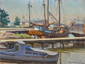 Motif From The Harbour by Ali Munsterhjelm