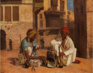 Orientalische Strassenszene by Voitler Billney