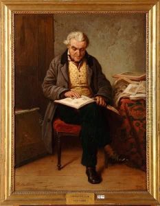 Le Colectionneur Dans Son Cabinet by Charles Billoin