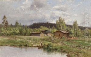 Landscape by Magnus Hjalmar Munsterhjelm
