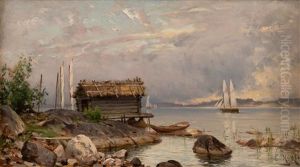 Early Morning In The Western Archipelago by Magnus Hjalmar Munsterhjelm