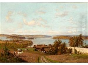 Landscape From Tuulos by Magnus Hjalmar Munsterhjelm