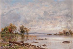 Autumn At The Shore by Magnus Hjalmar Munsterhjelm