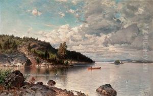 A Warm Summer Day by Magnus Hjalmar Munsterhjelm