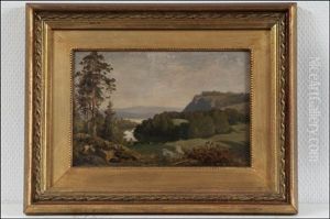 Romanttinen Maisema by Magnus Hjalmar Munsterhjelm