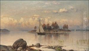 Purjehdus Barosundissa by Magnus Hjalmar Munsterhjelm