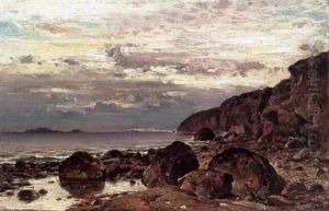 Kustlandskap by Magnus Hjalmar Munsterhjelm