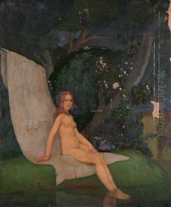 Baigneuse by Pierre Francois Billotey
