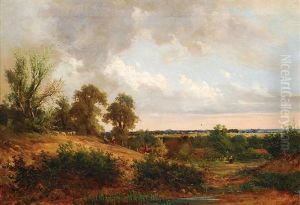 Norddeutsche Landschaft Mit Schafherde by David Heinrich Munter