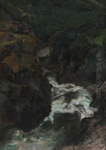 Elveparti Fra Driva by Gerhard Arij Ludwig Morgenstje Munthe