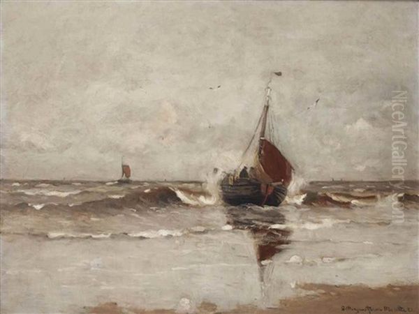 A Bomschuit Setting Out To Sea - view 1