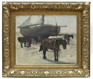 Hast Pa Kust by Gerhard Arij Ludwig Morgenstje Munthe