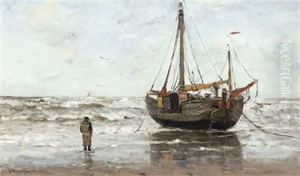 Bateau De Pecheurs Sur La Plage - view 1