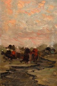 Fisher's Wives On Foot by Gerhard Arij Ludwig Morgenstje Munthe