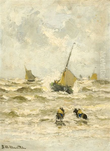 Sailing Boats Off-shore - view 1
