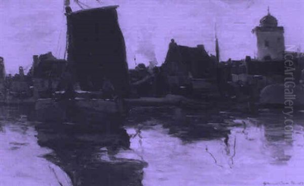 Harbour Scene, Evening - view 1