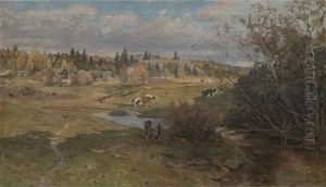 Landskap by Gerhard Munthe