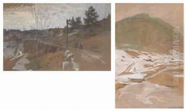 Sneflekker Ved Engervandet, Baerum (+ Hvorledes Elven Kom Til Verden, 1892, Lrgr; 2 Works) - view 1