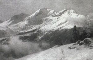 Misty Morning In The Alps by Gerhard Munthe