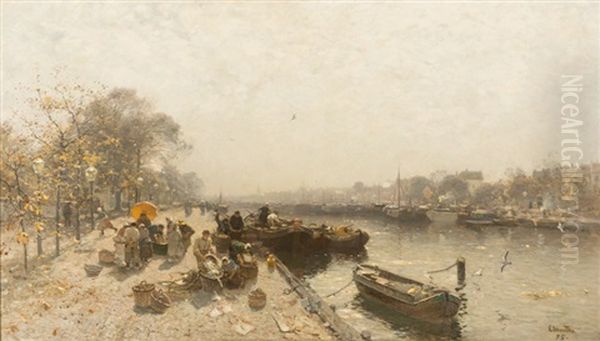 Fischmarkt In Amsterdam - view 1