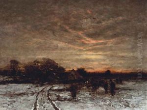 Building A Snowman by Ludwig Munthe