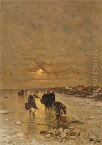 Winter Landscape With Fishers - view 1