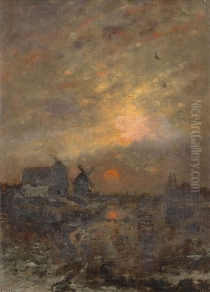 Landschaft Mit Sonnenuntergang - view 1