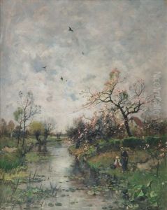Cherry Blossom By The River