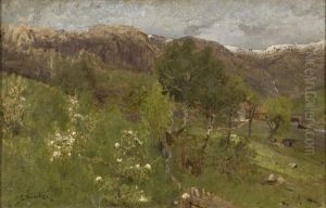 Bluhende Apfelblute by Ludwig Munthe