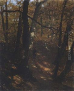 Im Herbstwald by Ludwig Munthe