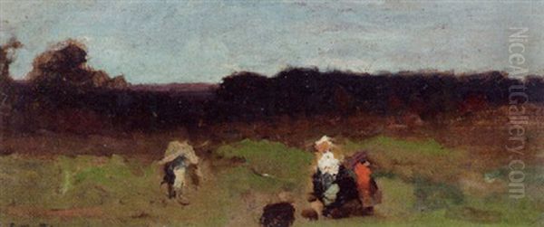 Familie In Sommerlandschaft - view 1