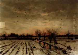 Winterabend Am Niederrhein