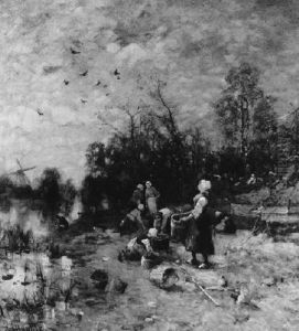 Bei Der Kartoffelernte by Ludwig Munthe