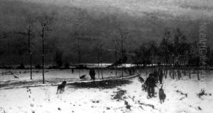 Winterlandschaft Bei Eintretendem Tauwetter Winterlandschaft Bei Eintretendem Tauwetter