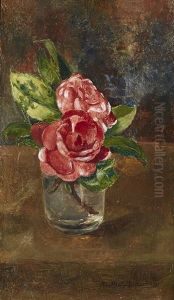 Rosor I Glasvas by Anna Katarina Munthe-Norstedt