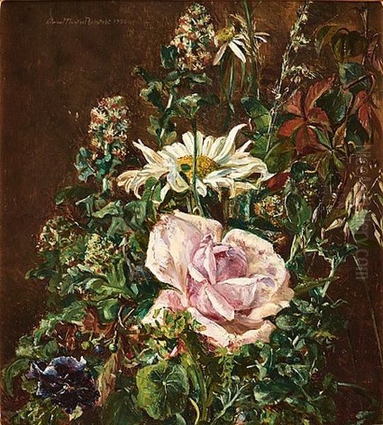 Stillife With A Rose And A Daisy - view 1
