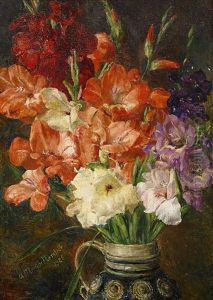 Stilleben Med Gladiolus by Anna Katarina Munthe-Norstedt