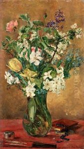 Blomsterstilleben Med Varblommor by Anna Katarina Munthe-Norstedt